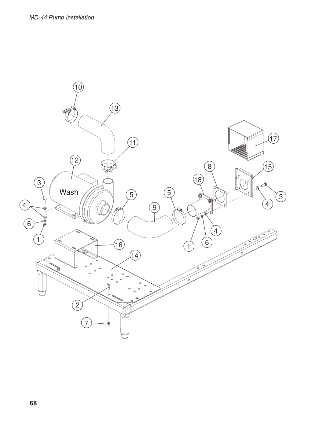 Moyer Diebel MD-66, MD-44 operation manual Wash 