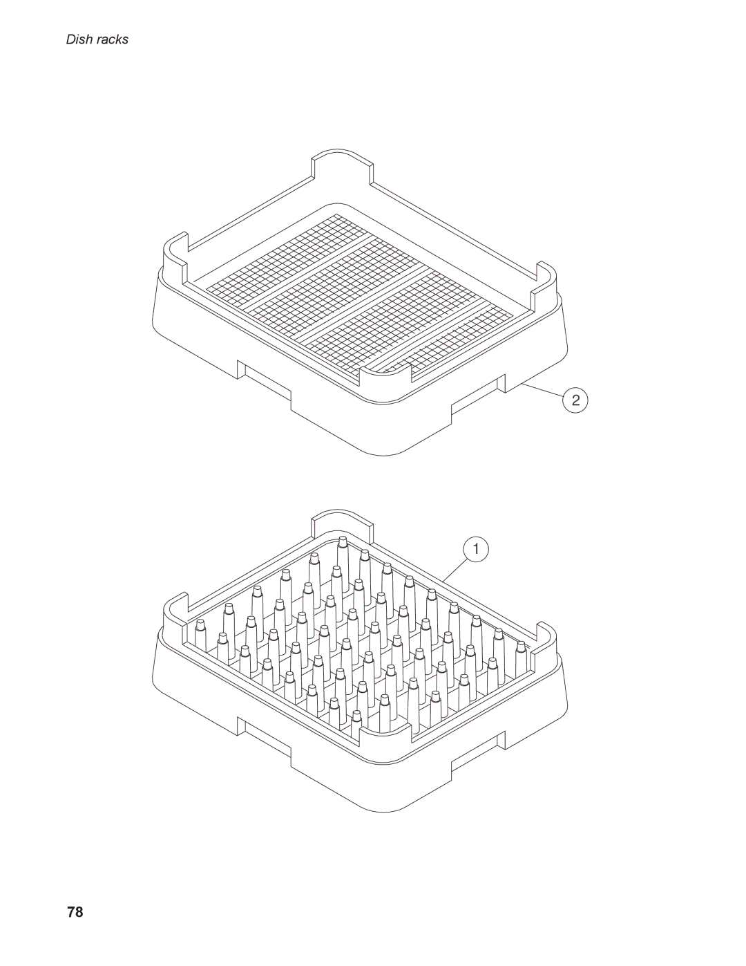 Moyer Diebel MD-66, MD-44 operation manual Dish racks 