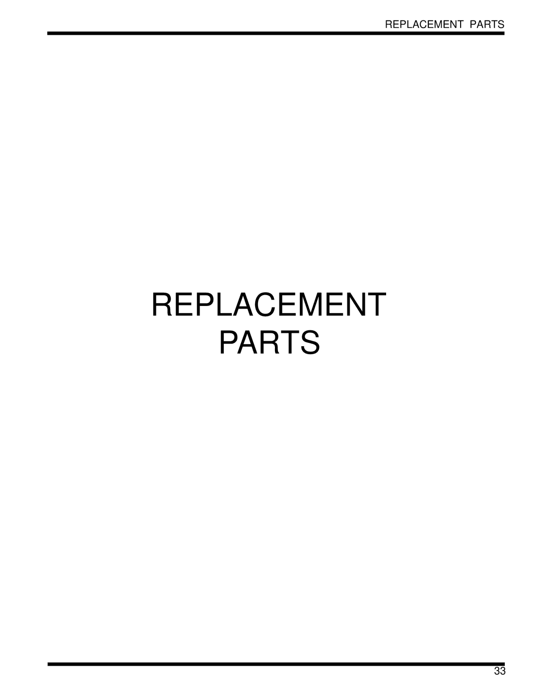 Moyer Diebel MH-6LM2, MH-6NM2, MH-60M2 technical manual Replacement Parts 