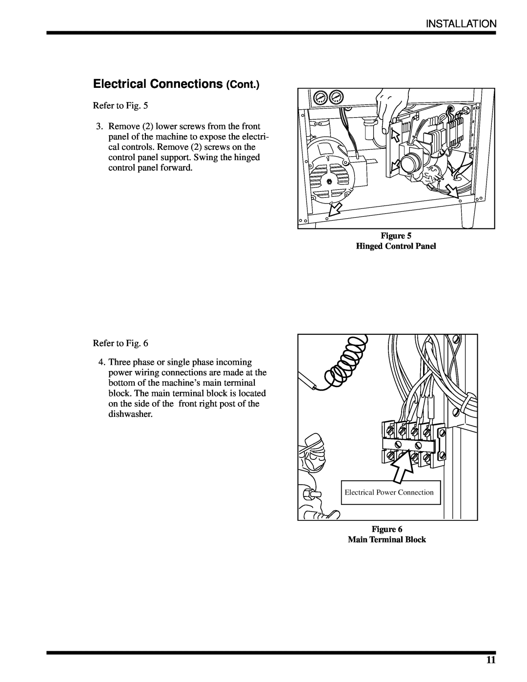 Moyer Diebel MH-6LM3, MH-6NM3, MH-60M3 technical manual Electrical Connections Cont, Installation 