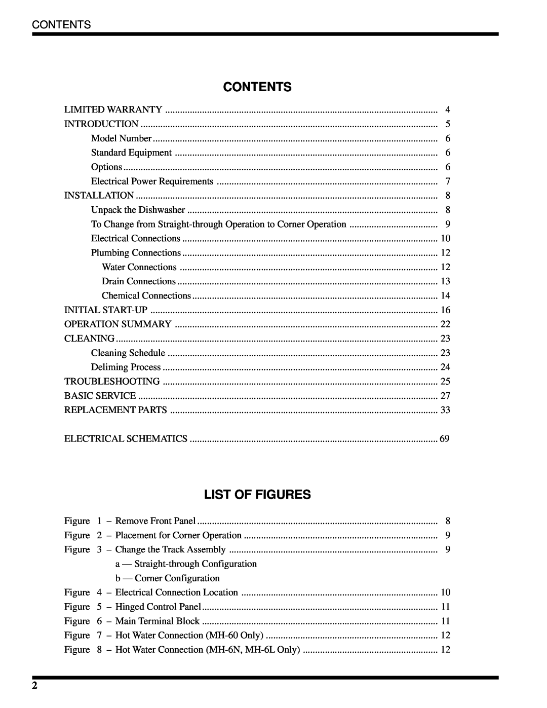 Moyer Diebel MH-6LM3, MH-6NM3, MH-60M3 technical manual Contents, List Of Figures 