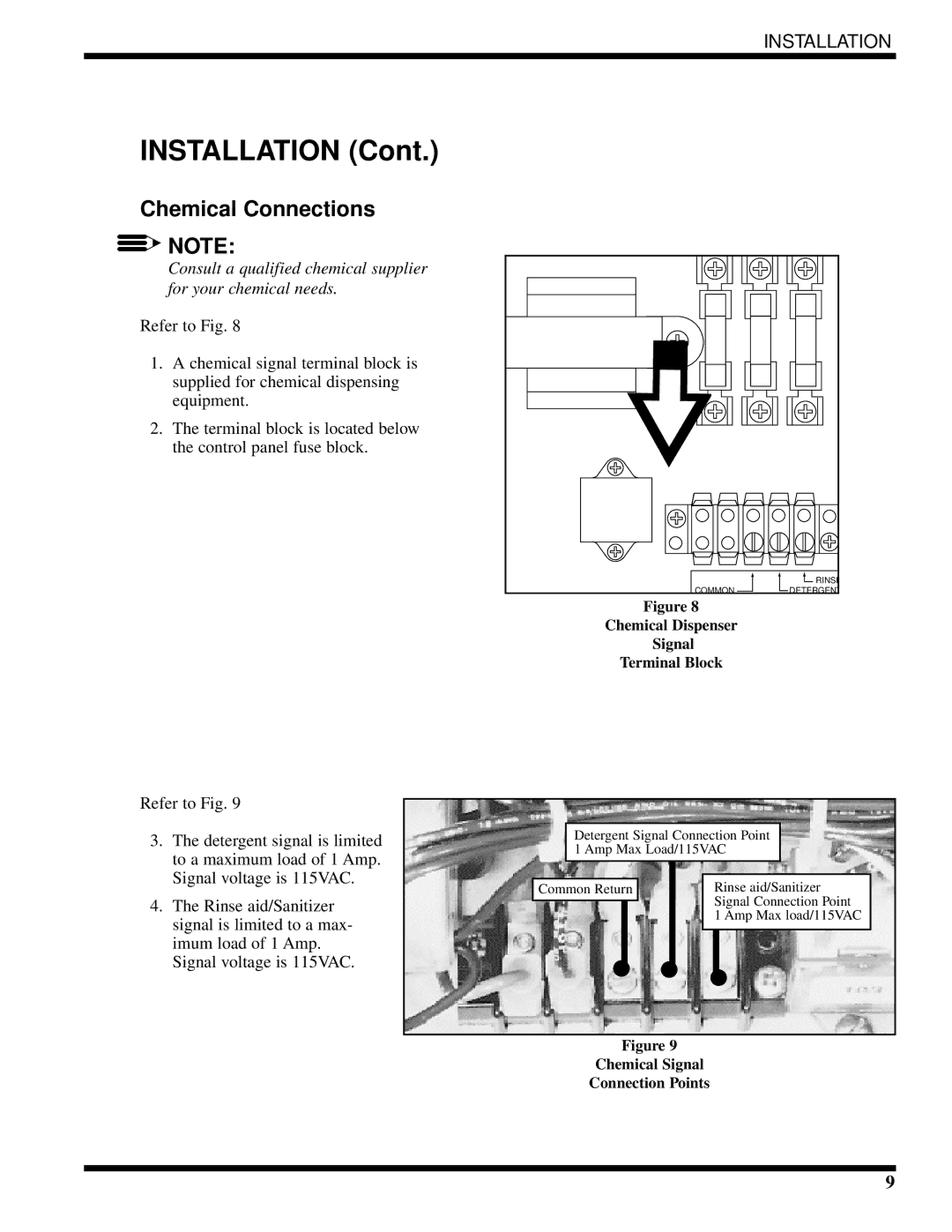 Moyer Diebel MH-60M5, MH-6NM5, MH-6LM5 technical manual Chemical Connections 