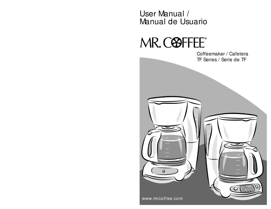 Mr. Coffee 110687 user manual Manual de Usuario 