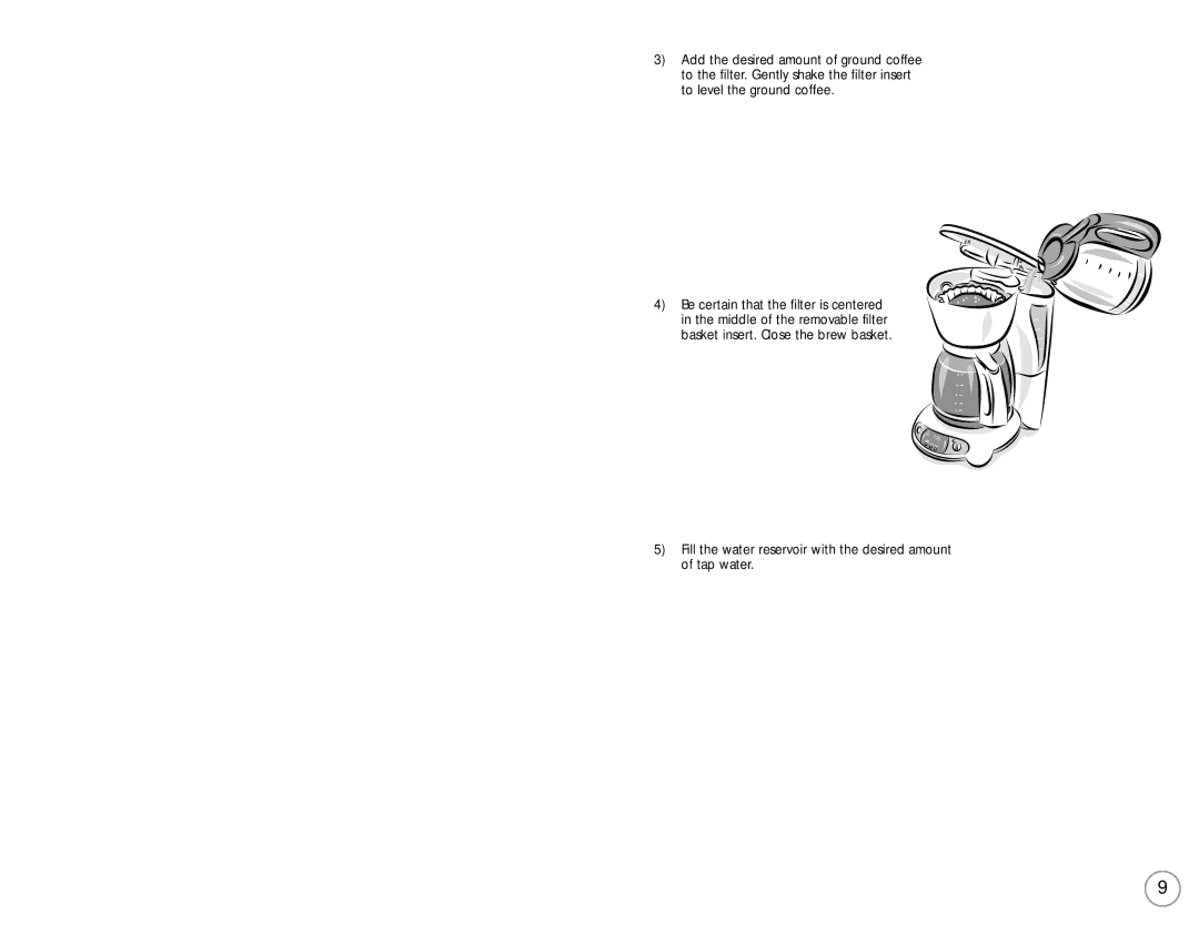 Mr. Coffee 110687 user manual 