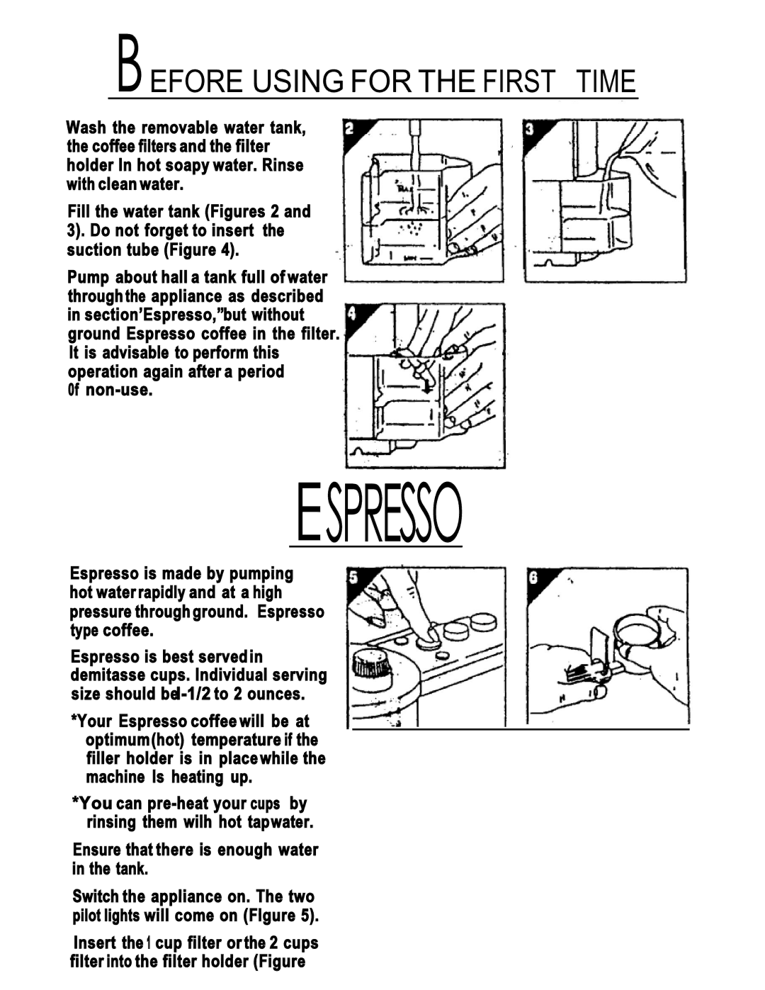 Mr. Coffee ECMP3 manual Espresso 