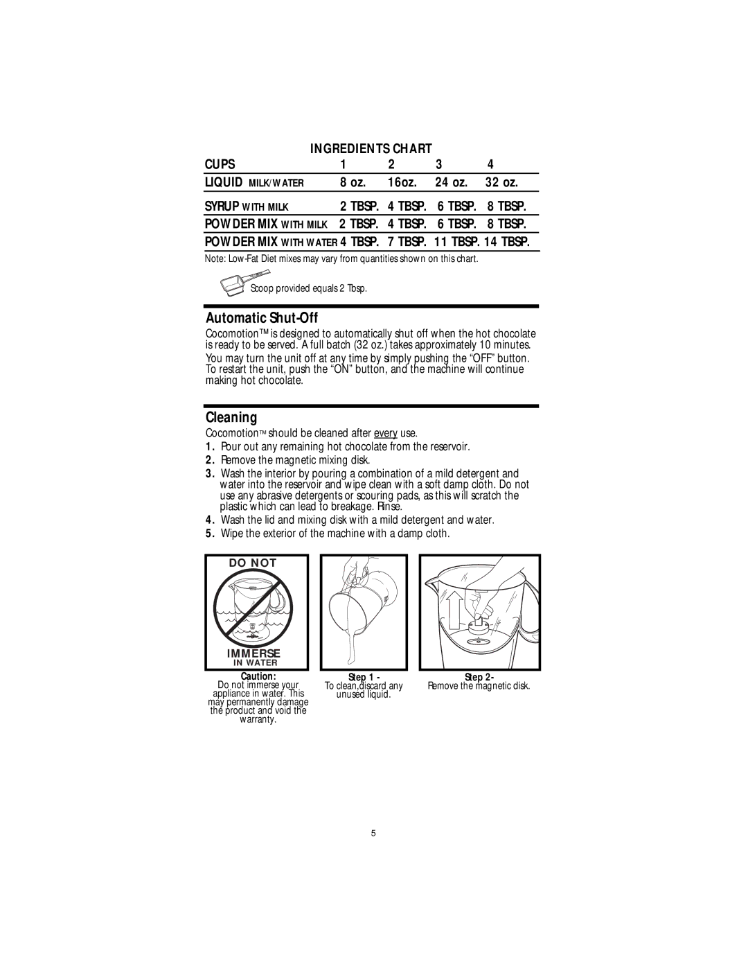 Mr. Coffee HC4 operating instructions Automatic Shut-Off 