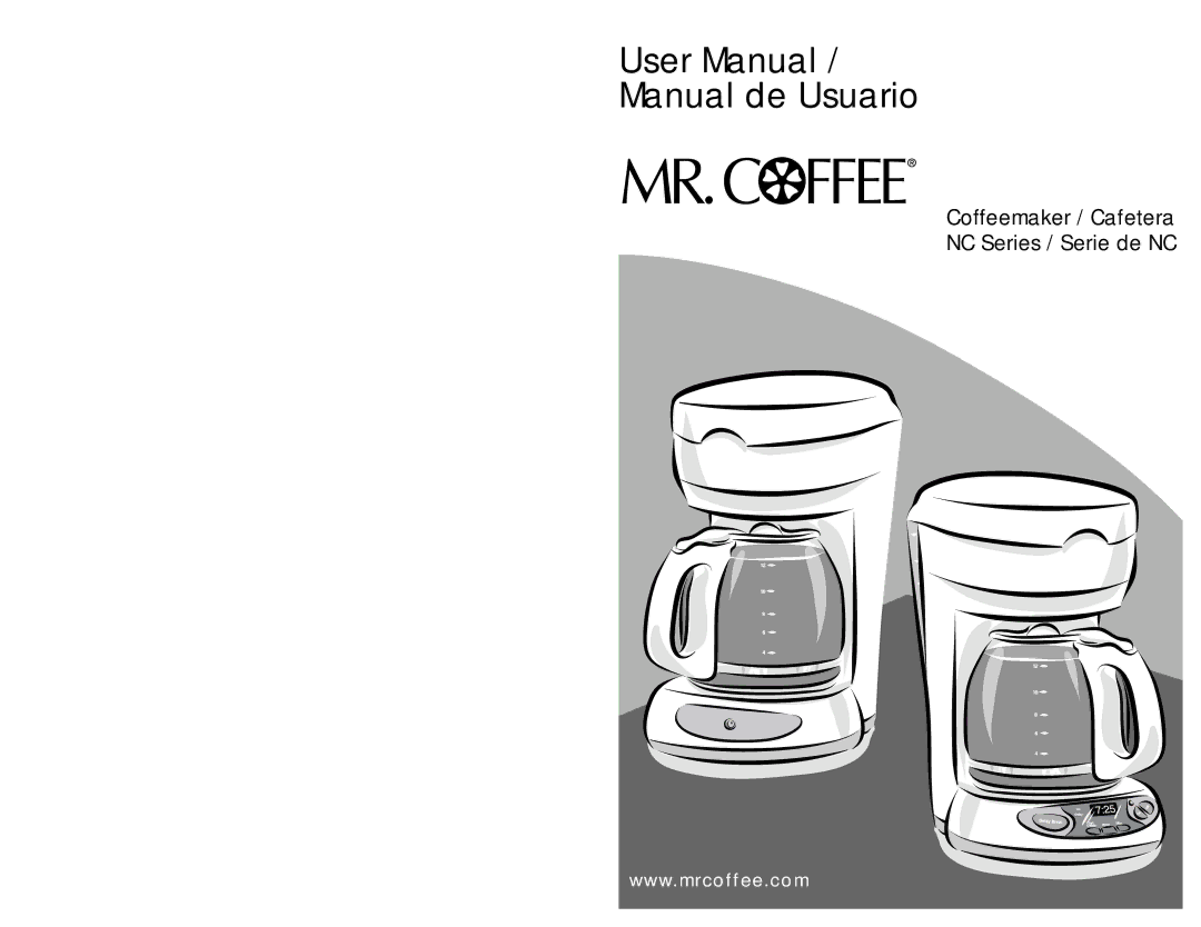 Mr. Coffee NC Series user manual Manual de Usuario 