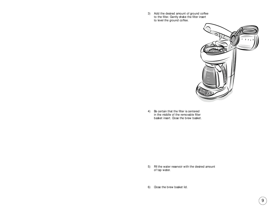 Mr. Coffee NC Series Brewing Coffee, Cleaning the Coffeemaker Before First Use, Selecting and Measuring Ground Coffee 