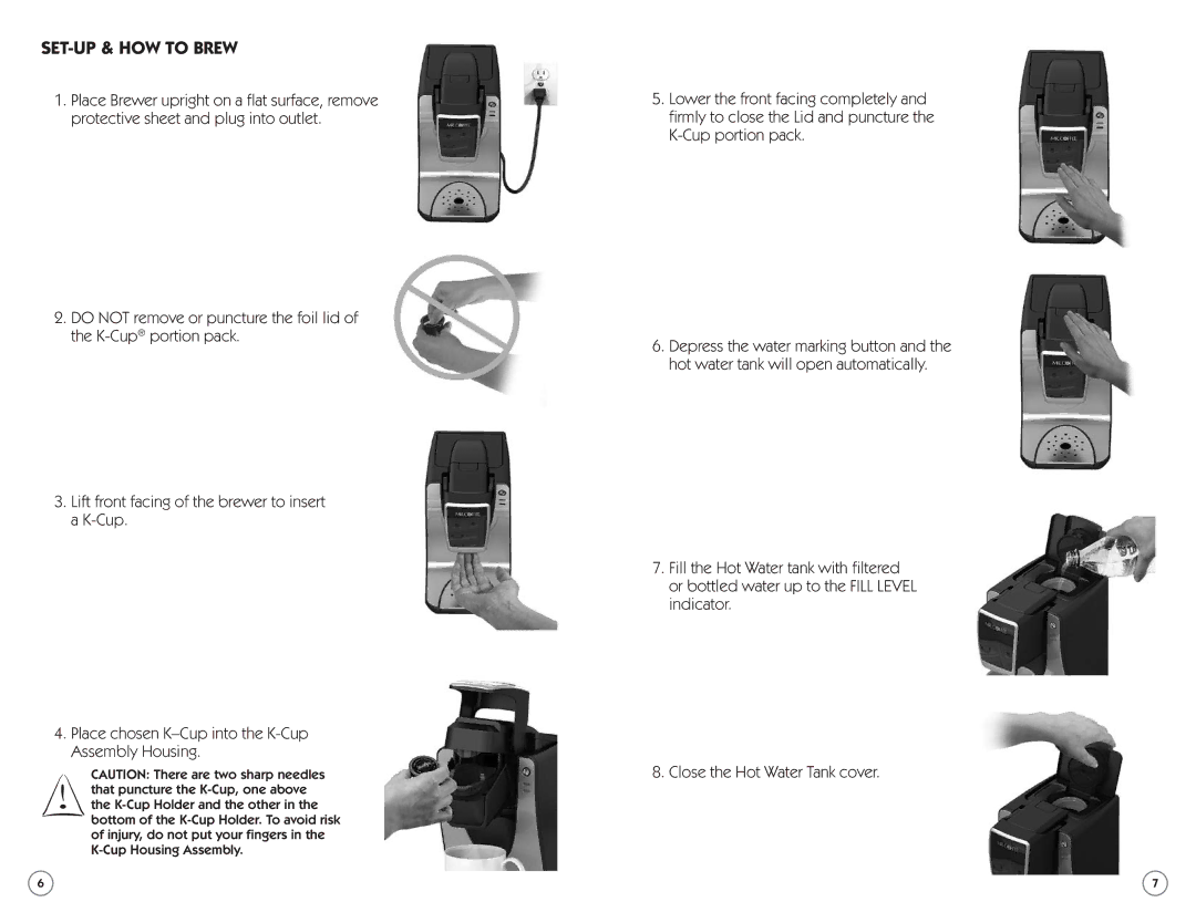 Mr. Coffee 138998, SPR-062310, BVMC-KG1 manual Set-up & how to brew 