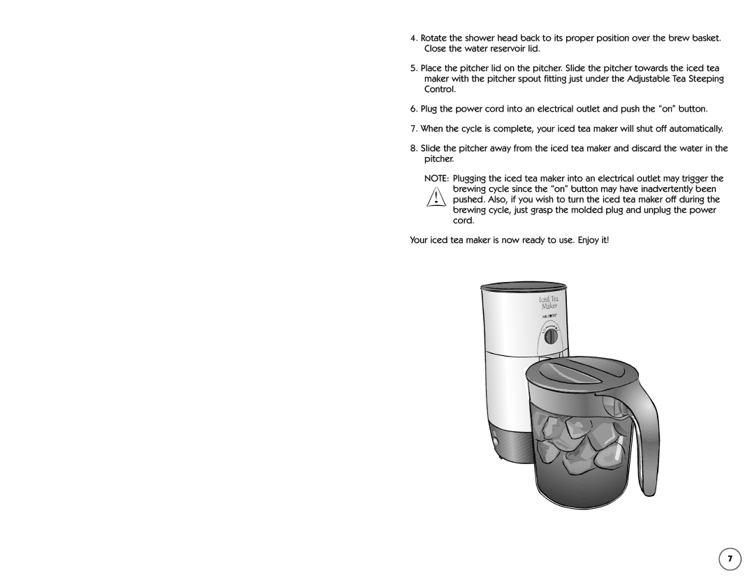 Mr. Coffee TM30 instruction manual 