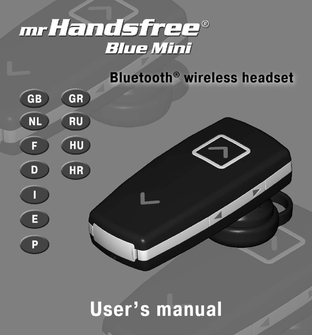 Mr Handsfree BLUE MINI manual 