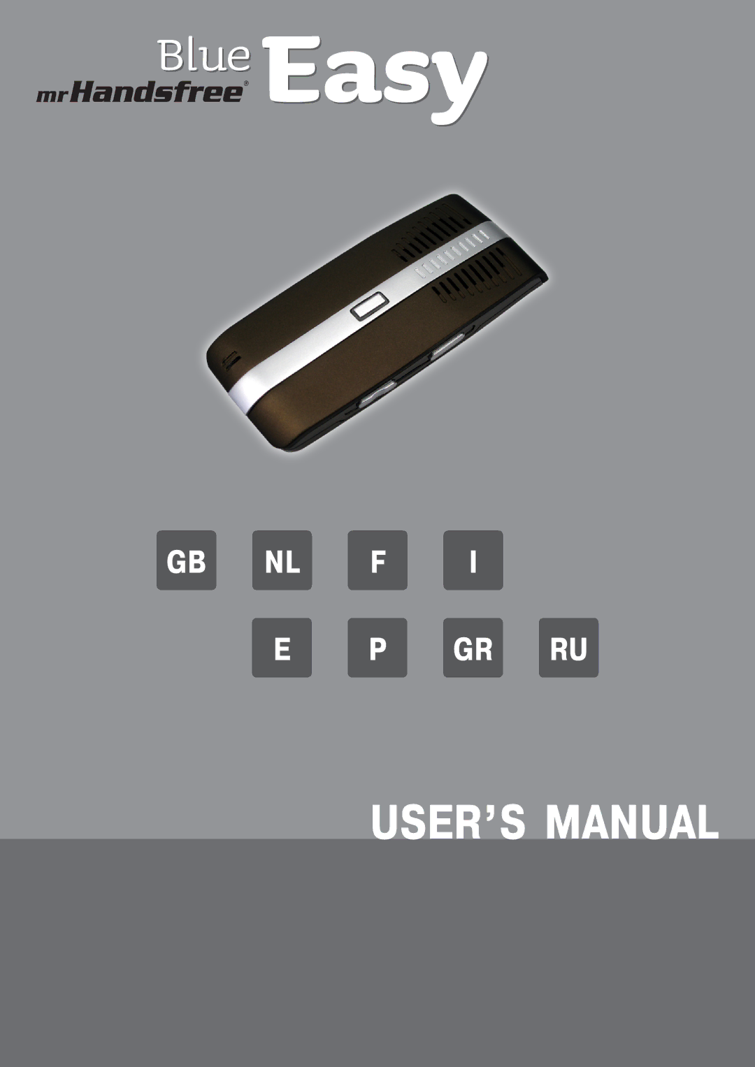 Mr Handsfree none user manual User’s manual 