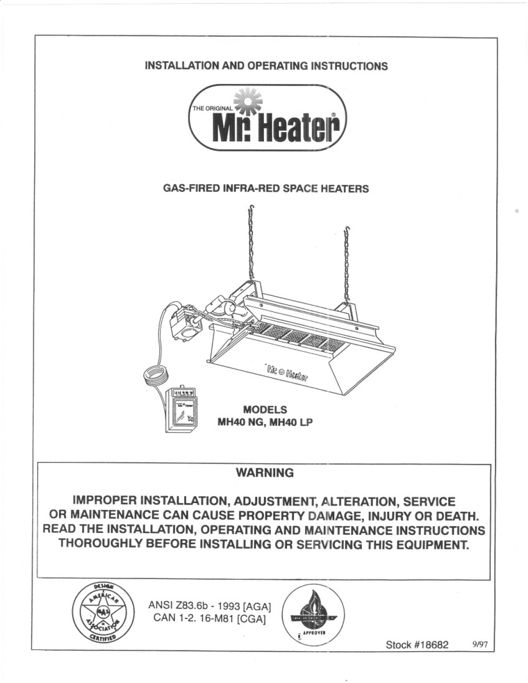 Mr. Heater MH40 LP manual 
