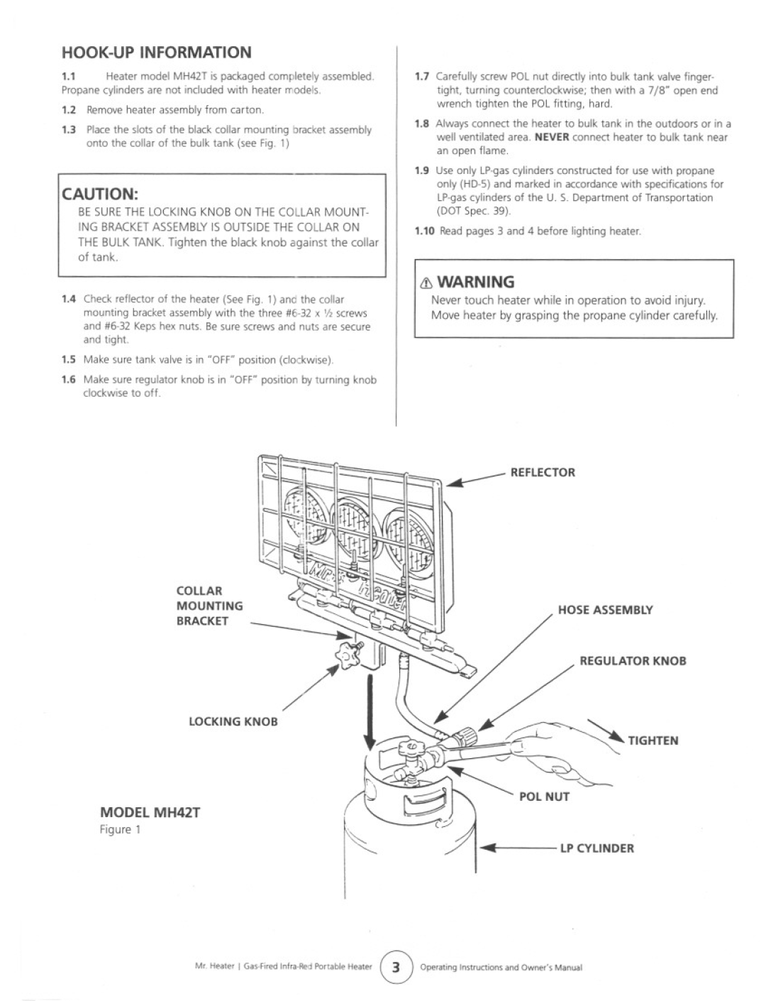 Mr. Heater MH42T manual 