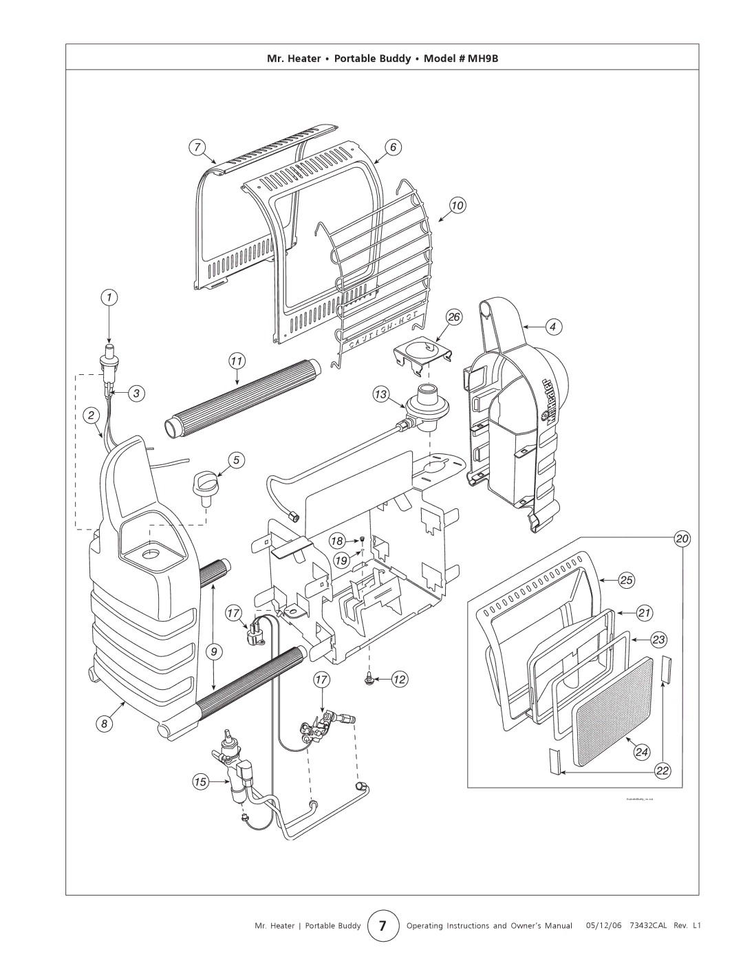 Mr. Heater owner manual Mr. Heater Portable Buddy Model # MH9B 