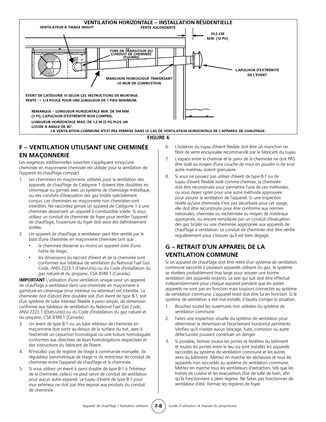 Mr. Heater MHU 50 Ventilateur À Tirage Induit, 30,5 CM MIN. 12 PO, Tube De Transition Du Conduit De Cheminée Fourni 