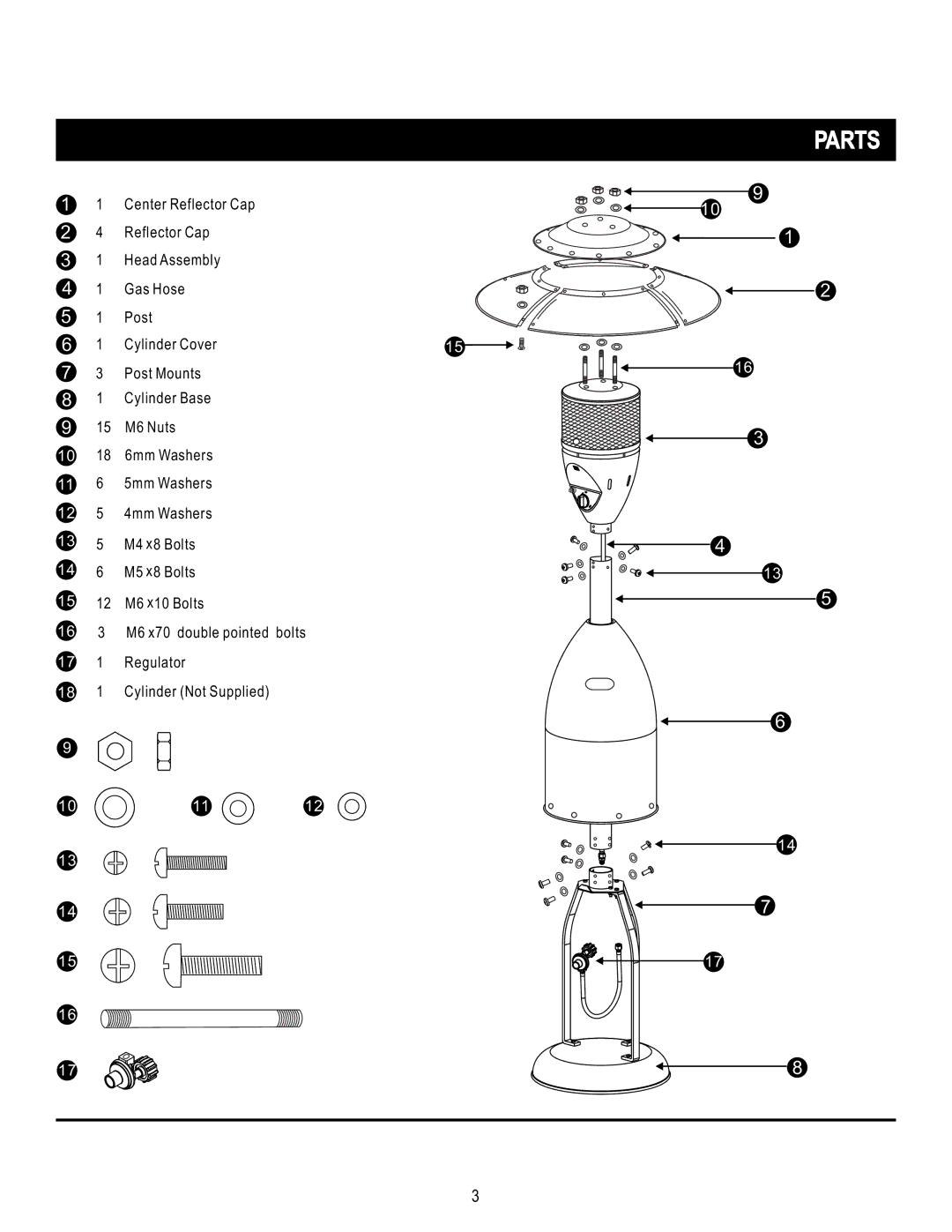 Mr. Heater SRPH02S manual Parts 