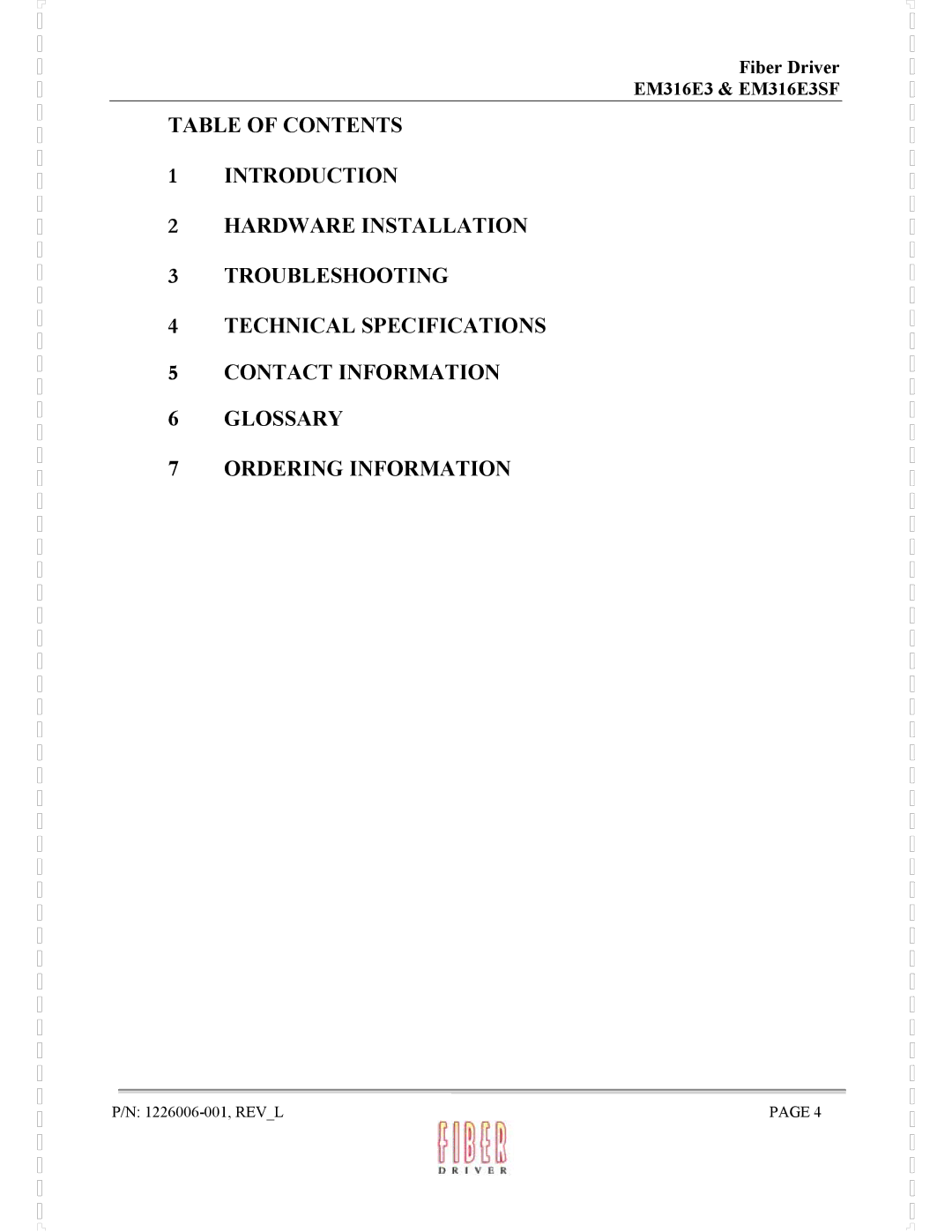 MRV Communications manual Fiber Driver EM316E3 & EM316E3SF 