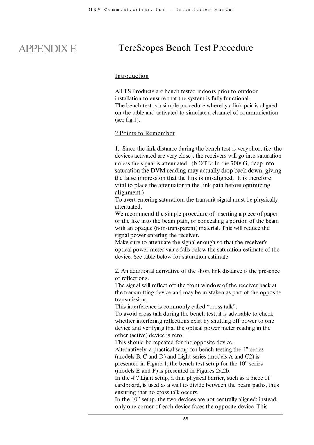 MRV Communications TS800/155, TS700/155, TS700/100, TS700/G user manual Introduction, Points to Remember 