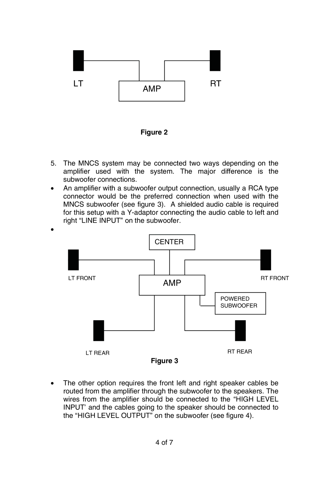 M&S Systems Home Theater System instruction manual Amp 