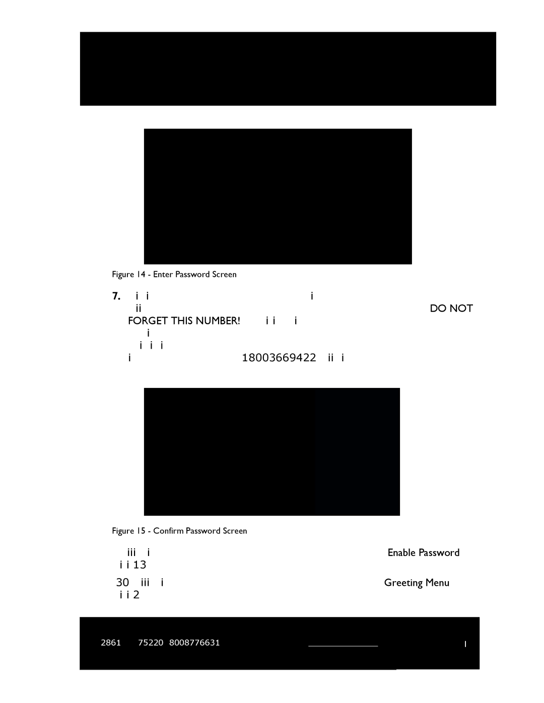 M&S Systems MC2000 owner manual Enter Password Screen 