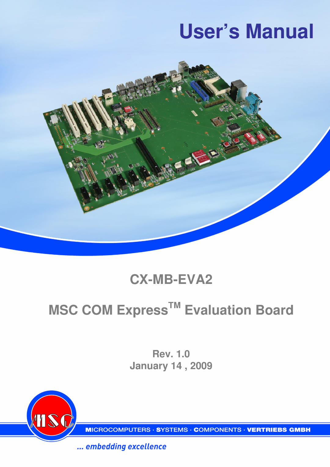 MSC CX-MB-EVA2 user manual User’s Manual 