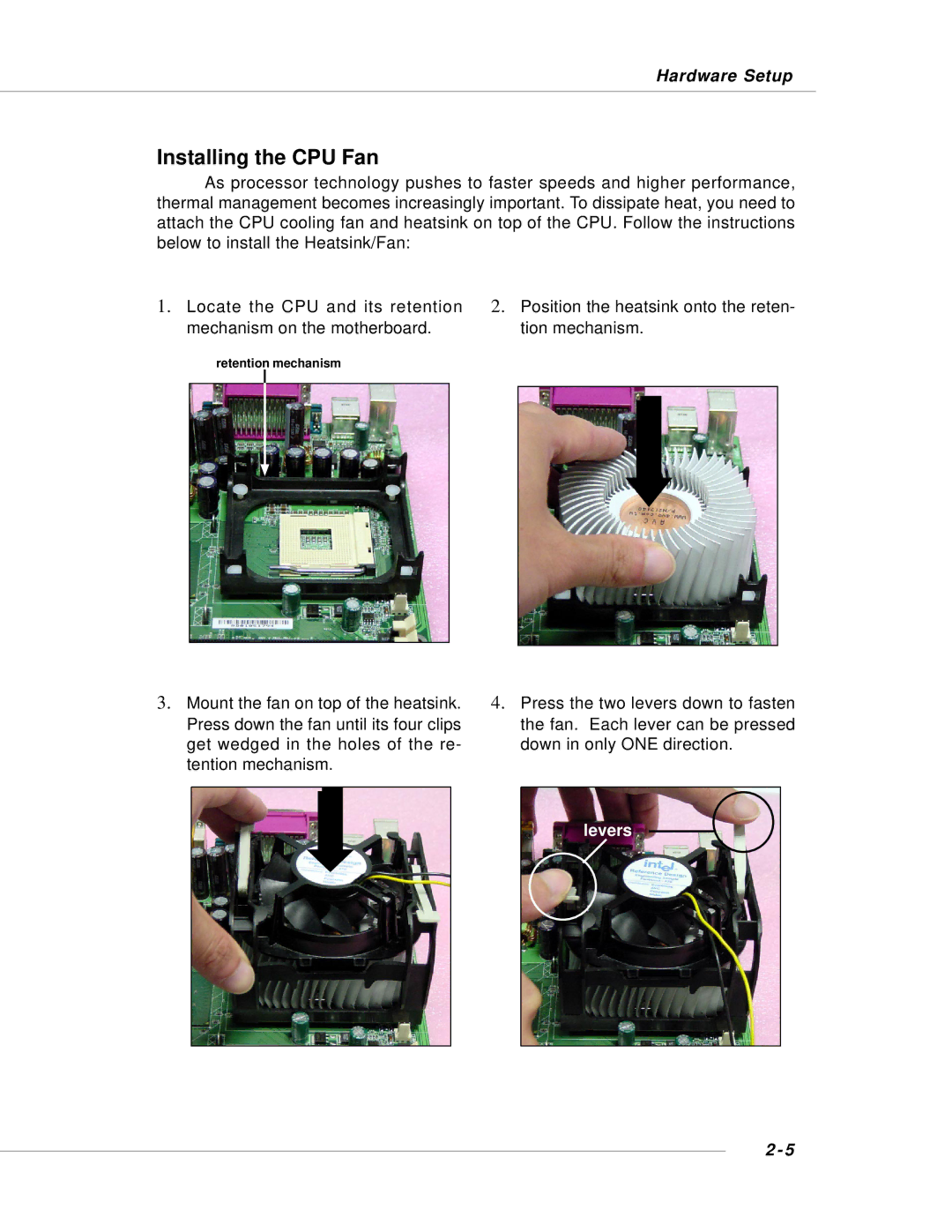 MSI 848P NEO-V - Motherboard - ATX manual Installing the CPU Fan 