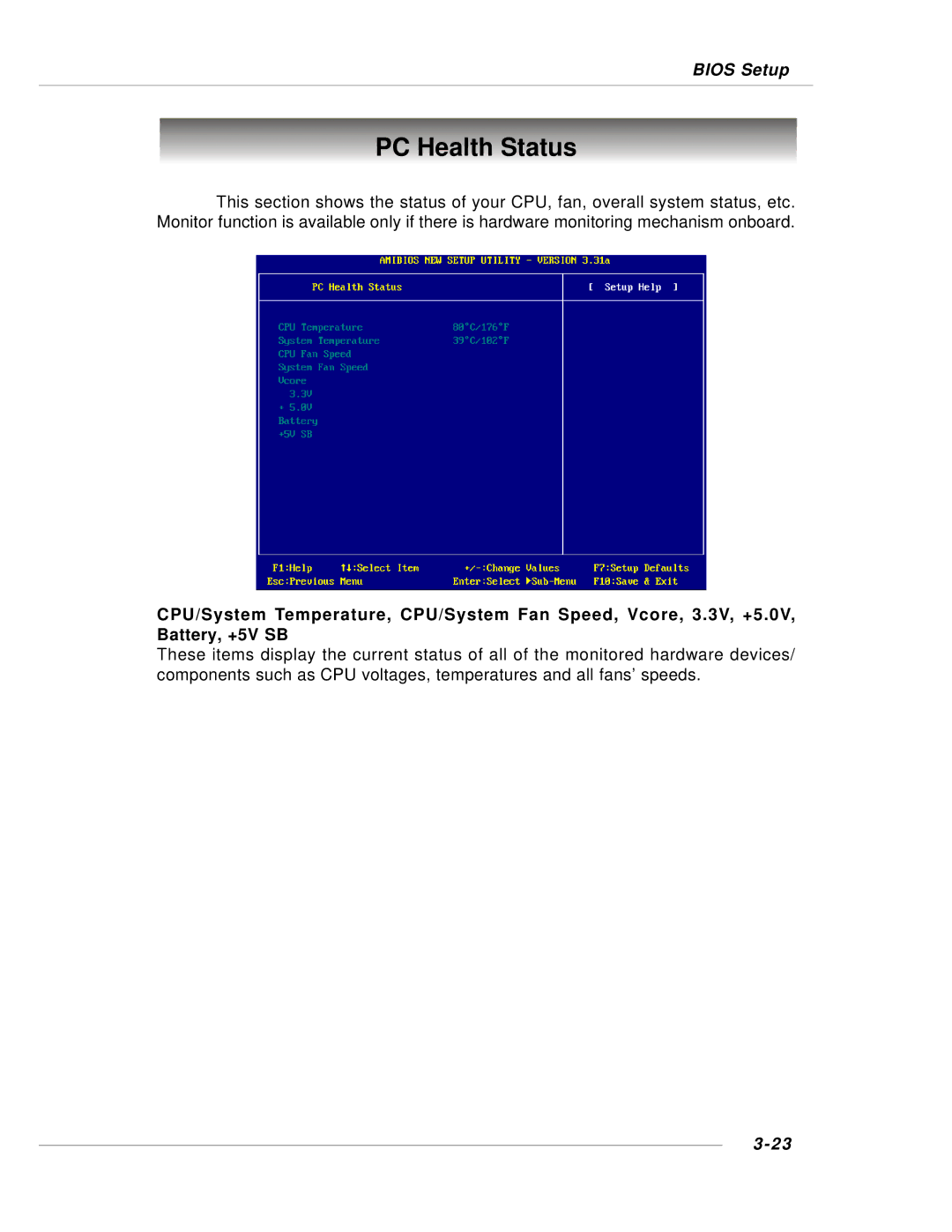 MSI 848P NEO-V - Motherboard - ATX manual PC Health Status 