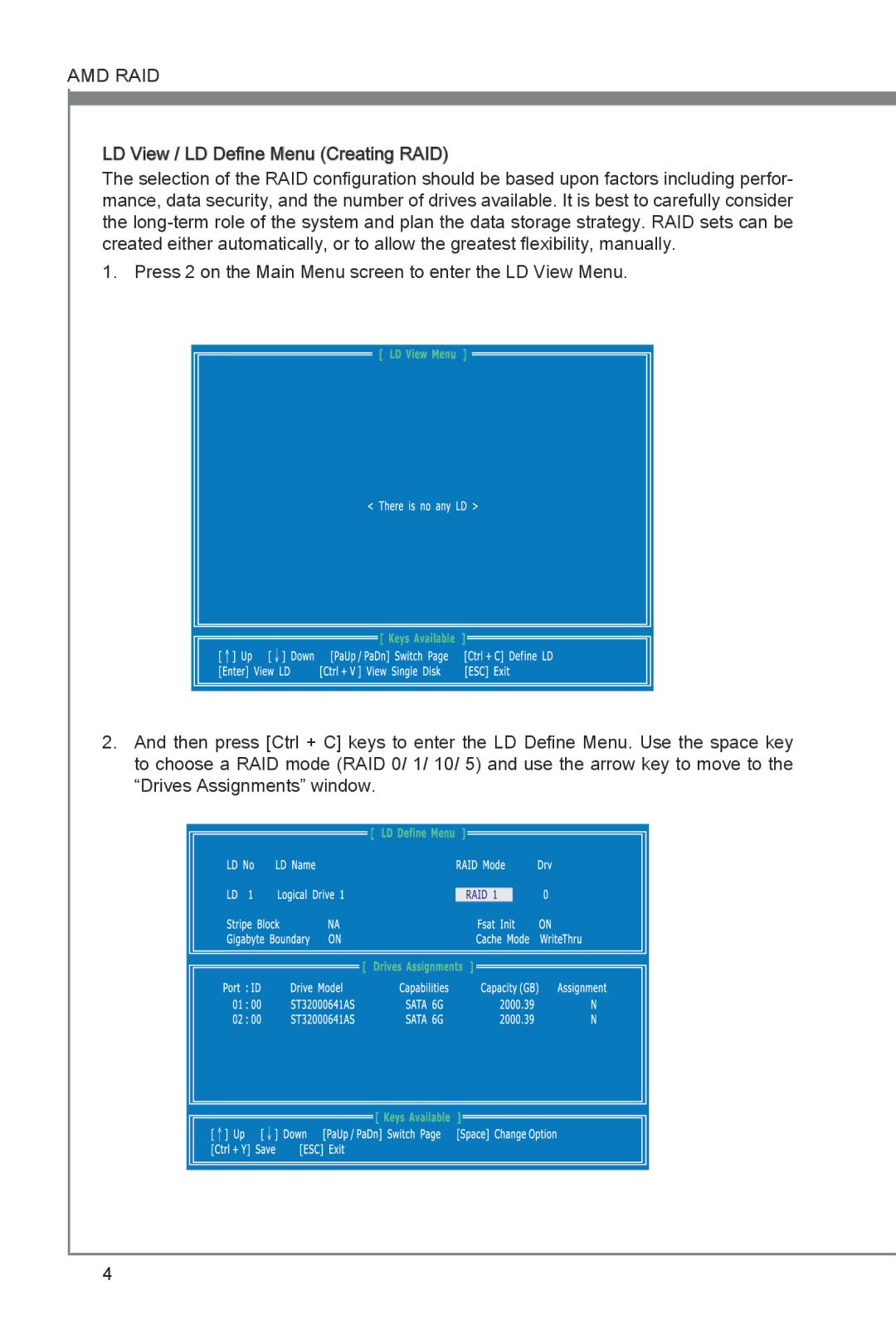 MSI 870A-G54 manual Amd Raid 