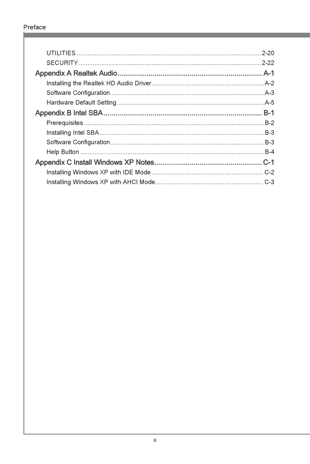 MSI B75MA-G43 manual Appendix a Realtek Audio 