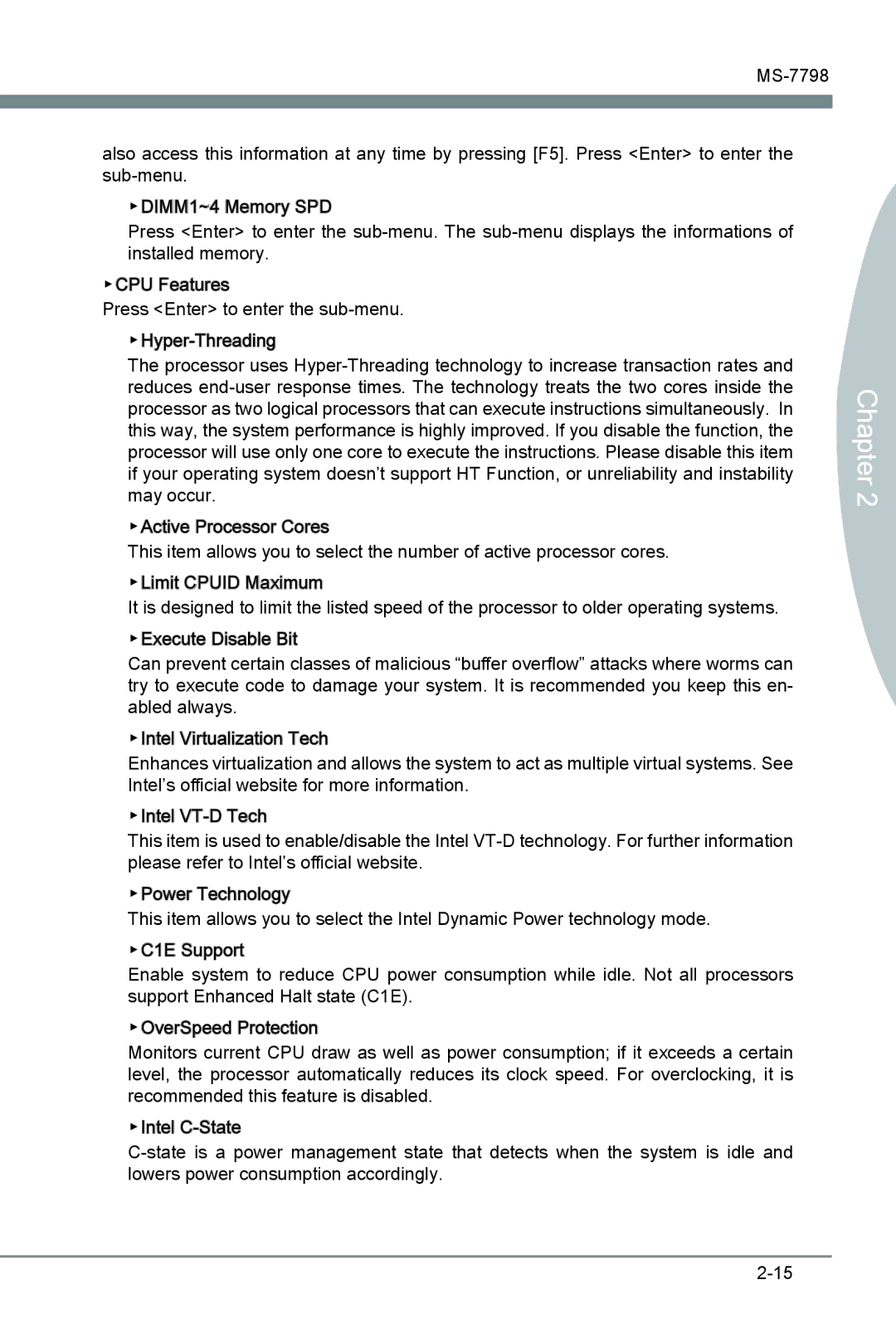 MSI B75MA-G43 manual Chapter 