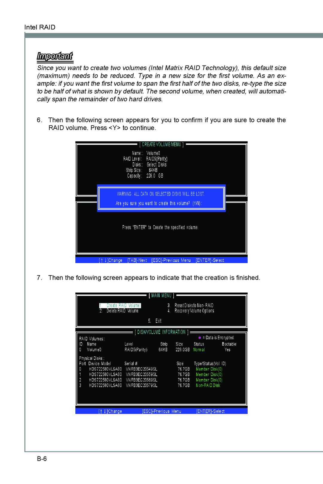 MSI Big Bang-Marshal (B3) manual Intel RAID 