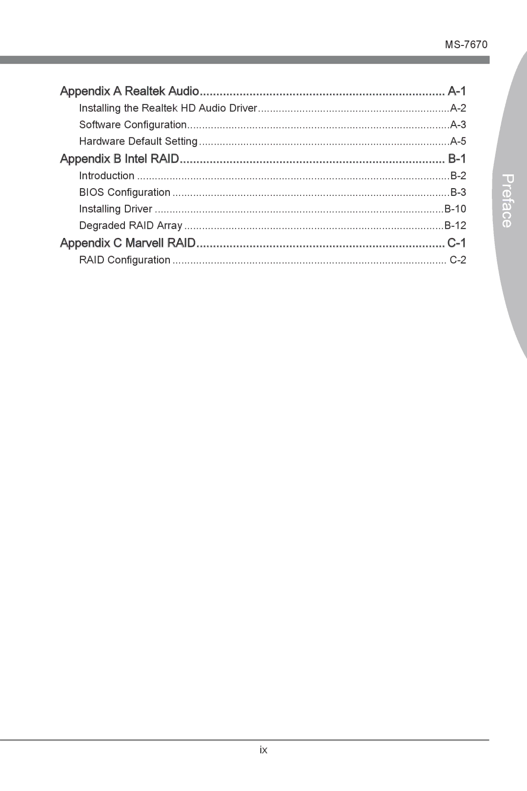 MSI Big Bang-Marshal (B3) manual Appendix a Realtek Audio 