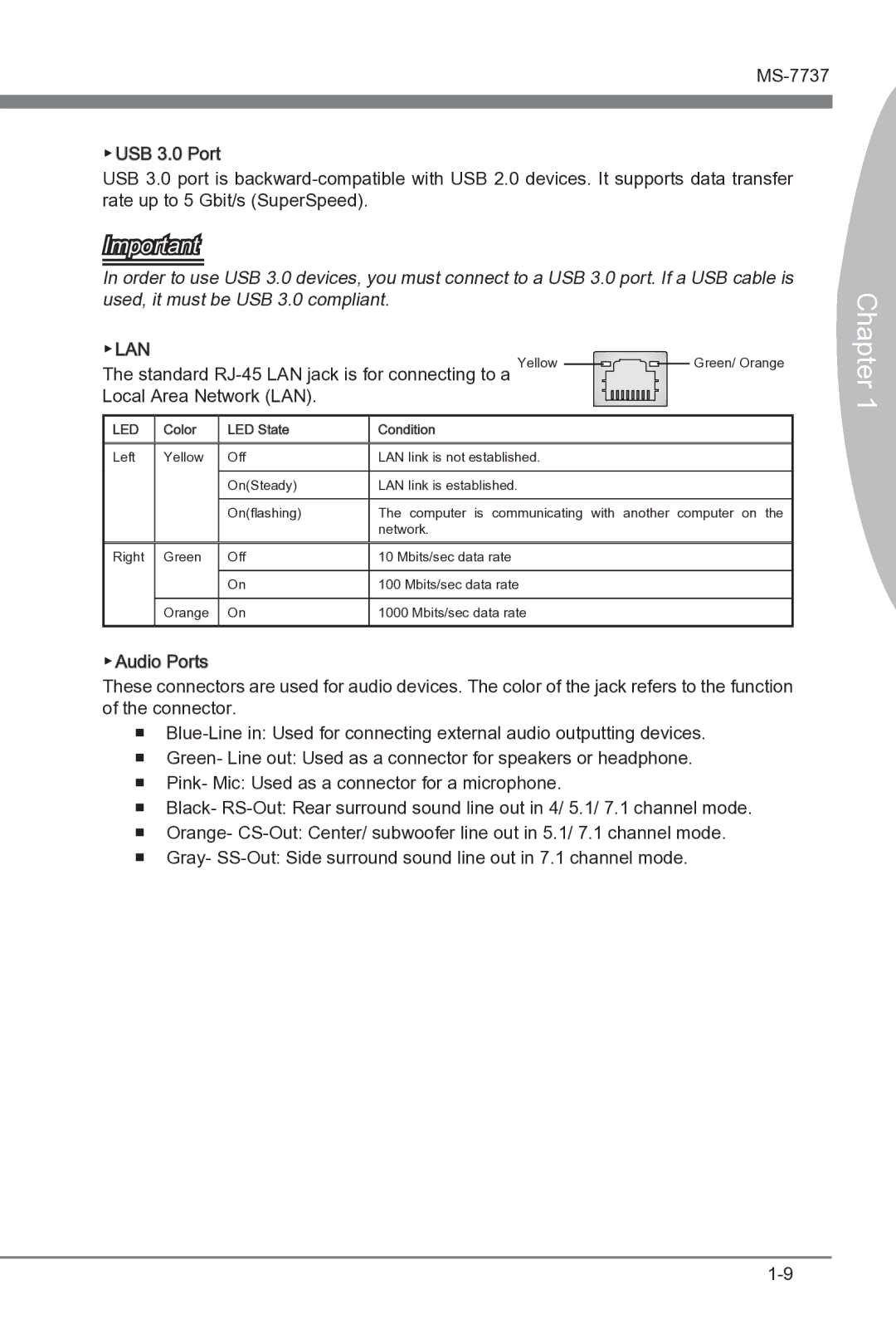 MSI Big Bang-XPower II manual Lan 