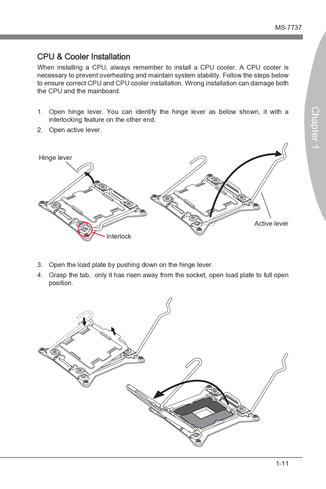 MSI Big Bang-XPower II manual CPU & Cooler Installation 