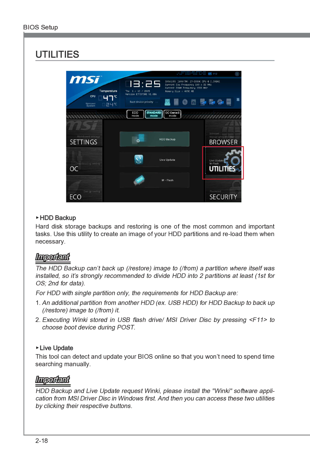 MSI Big Bang-XPower II manual Utilities 