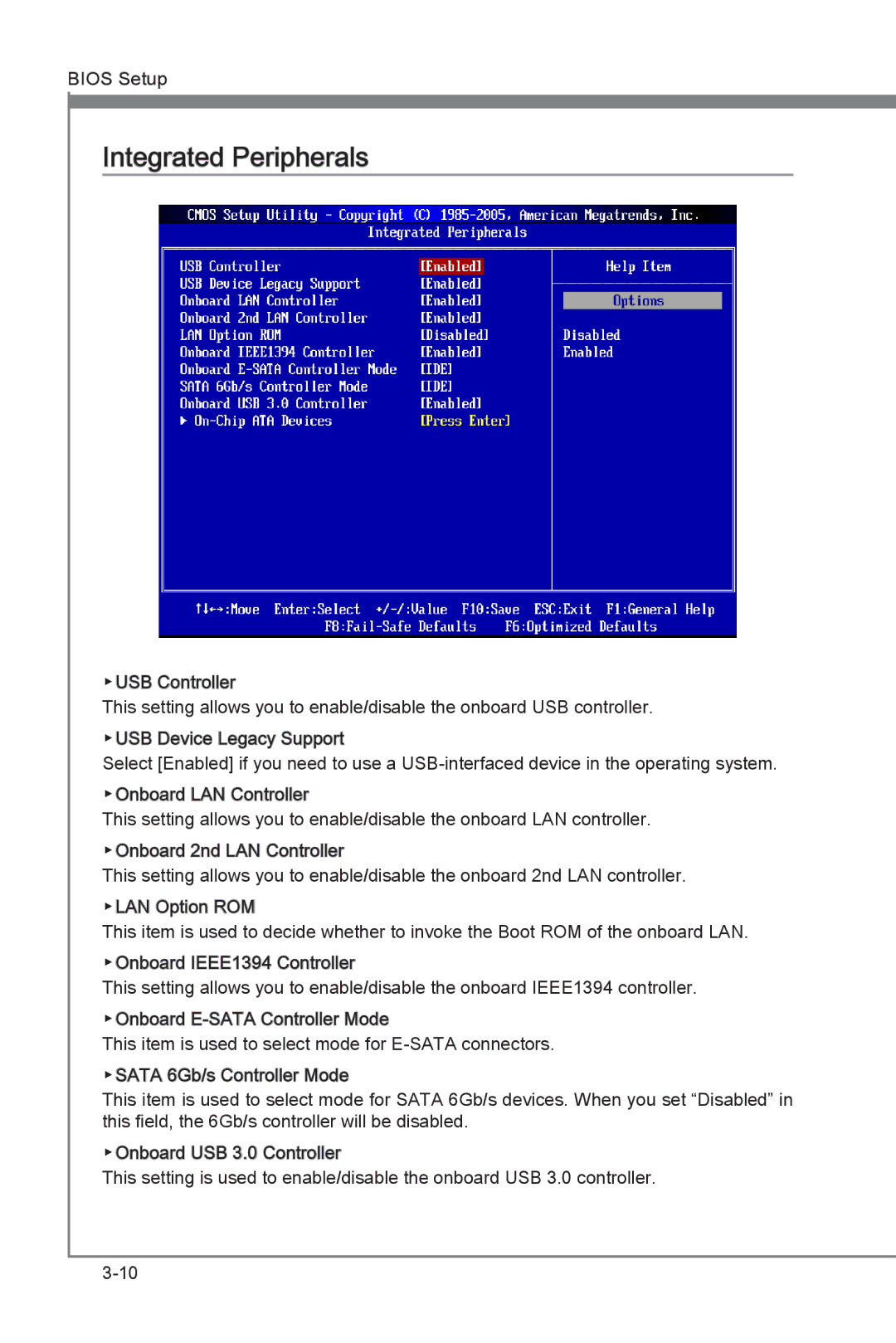 MSI Big Bang-XPower manual Integrated Peripherals 