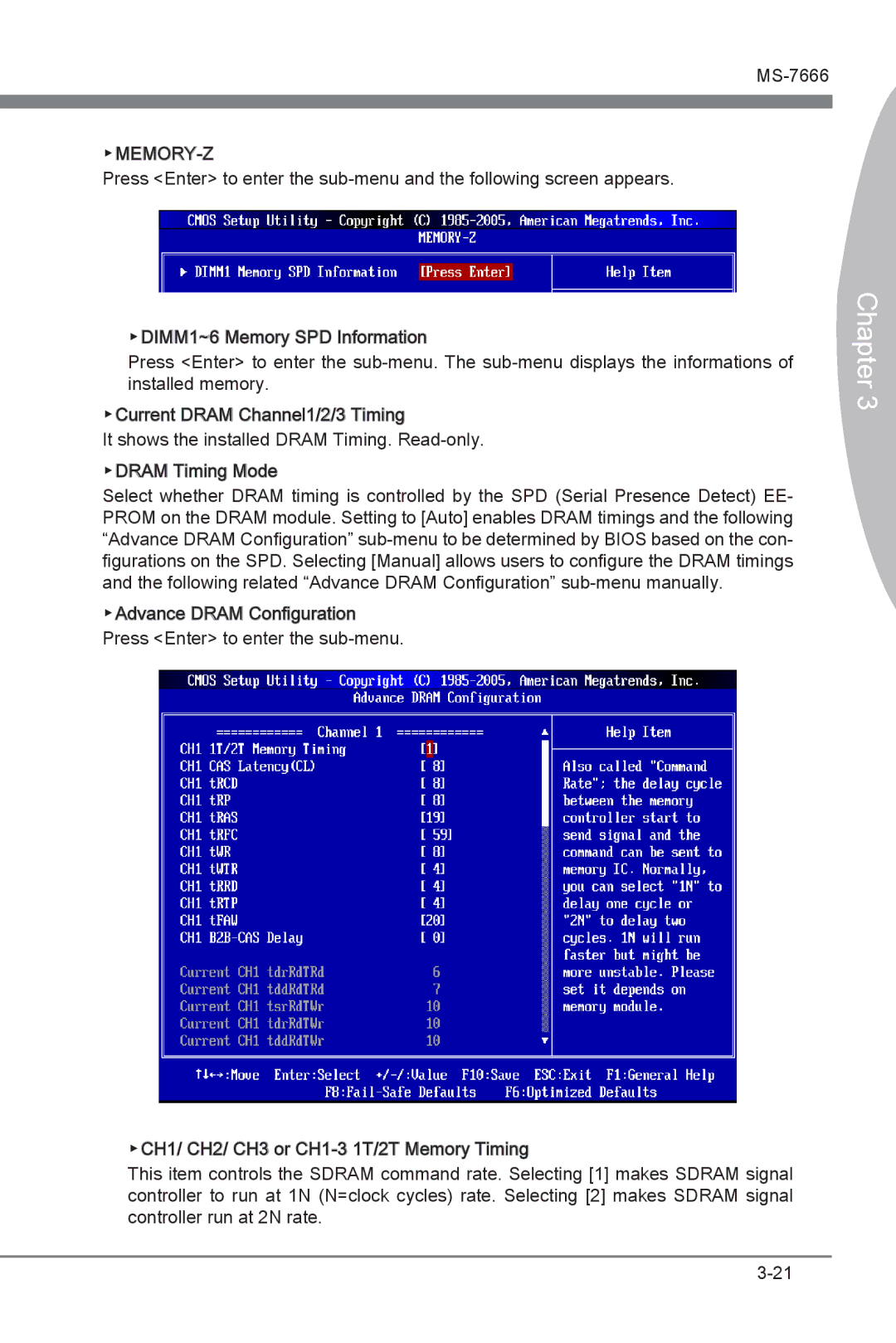 MSI Big Bang-XPower manual Memory-Z 