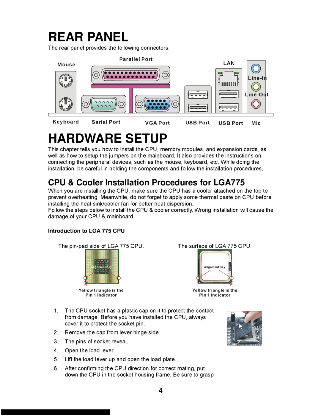 MSI G31M3-L V2 manual CPU & Cooler Installation Procedures for LGA775, Introduction to LGA 775 CPU 