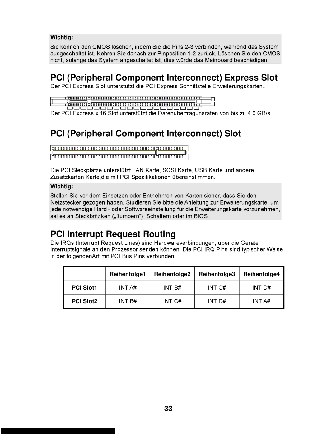 MSI G31M3-L V2 manual PCI Peripheral Component Interconnect Express Slot 