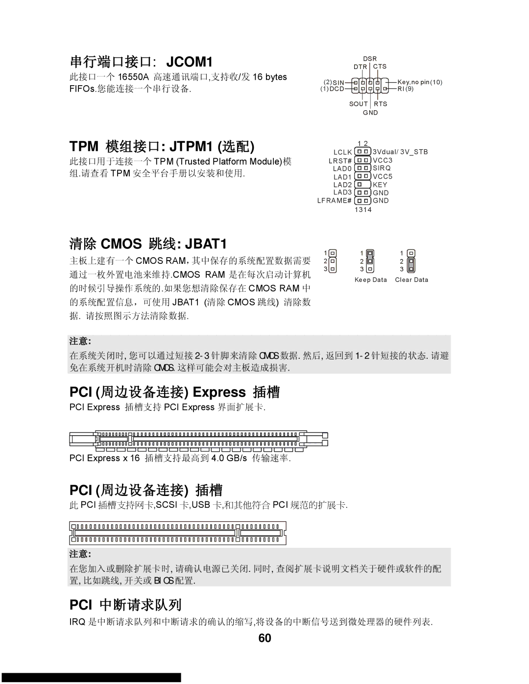 MSI G31M3-L V2 manual TPM 模组接口 JTPM1 选配, 清除 Cmos 跳线 JBAT1, PCI 周边设备连接 Express 插槽 