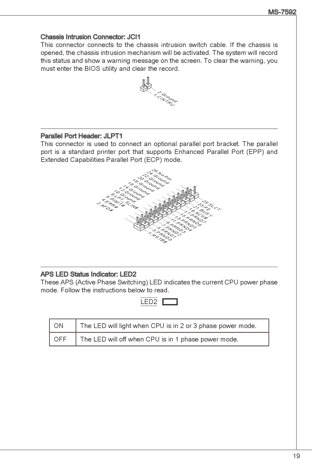 MSI G41M-E43 manual LED2 