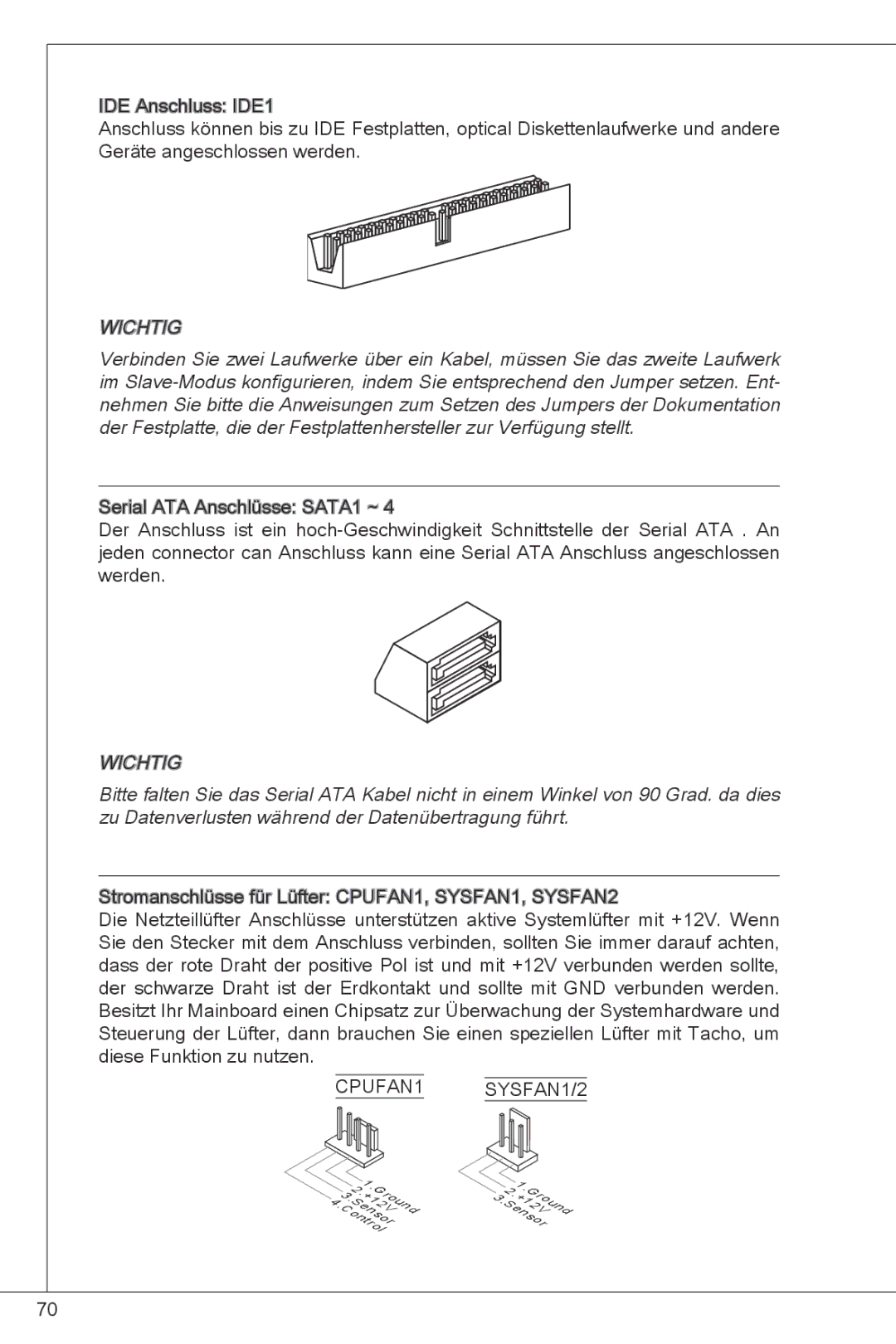 MSI G41M-E43 manual Wichtig 