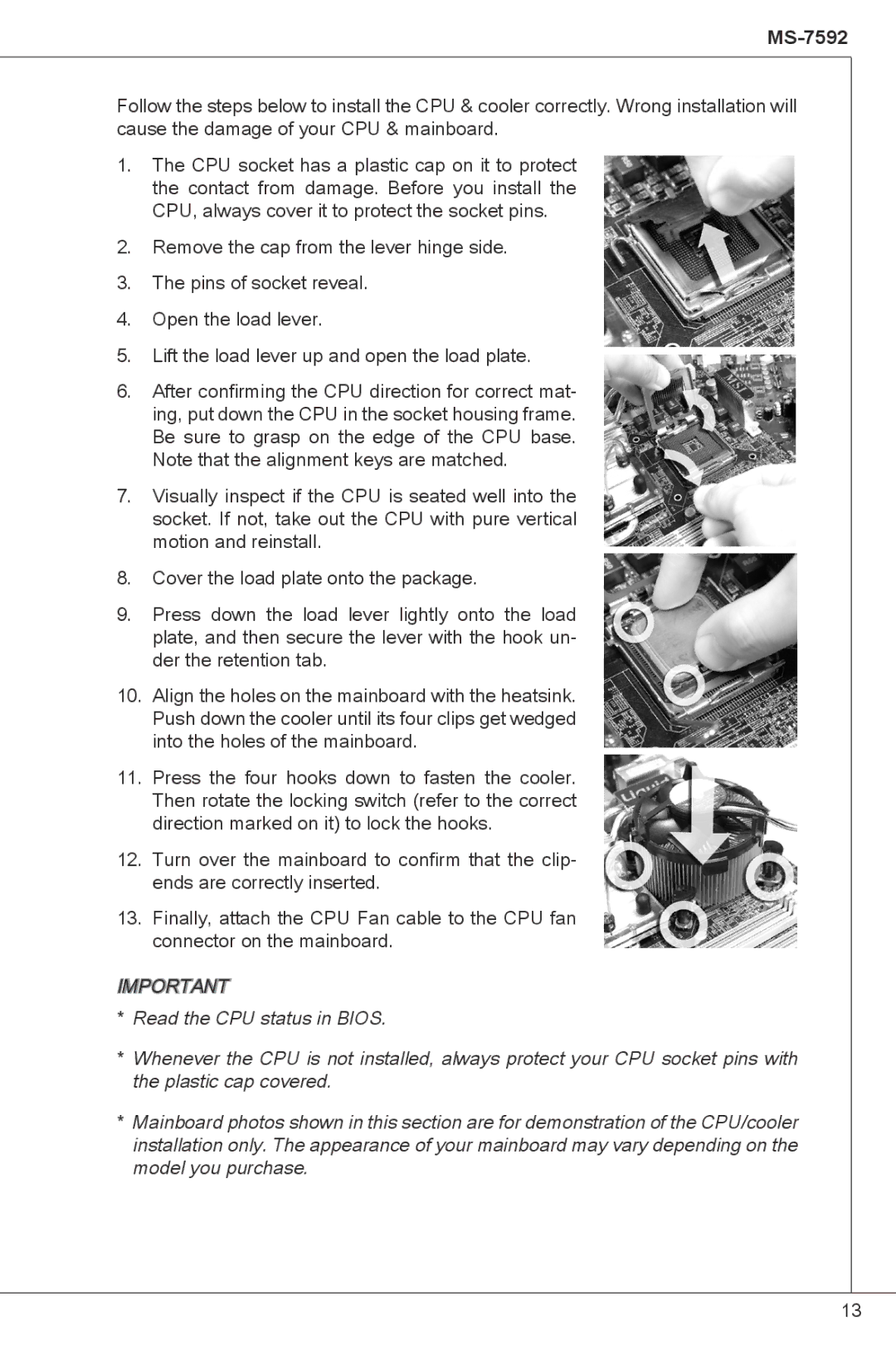 MSI G41M-P23 manual MS-7592 