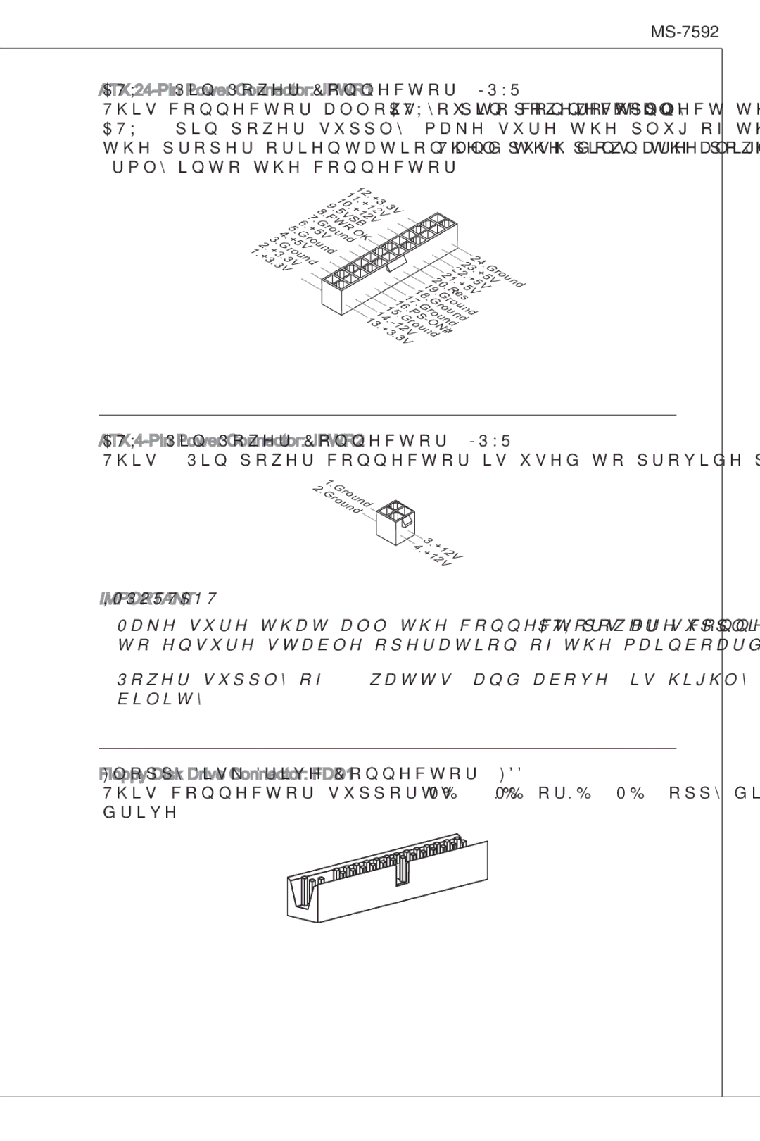 MSI G41M-P23 manual PW5VSB 