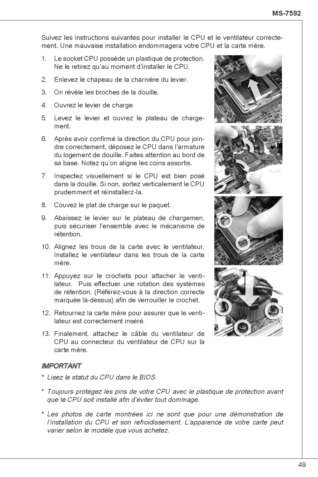 MSI G41M-P23 manual MS-7592 