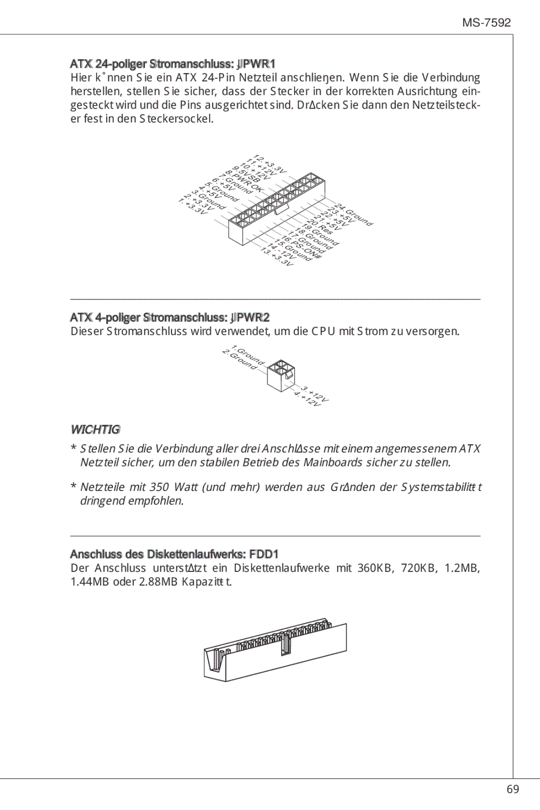 MSI G41M-P23 manual PW5VSB 