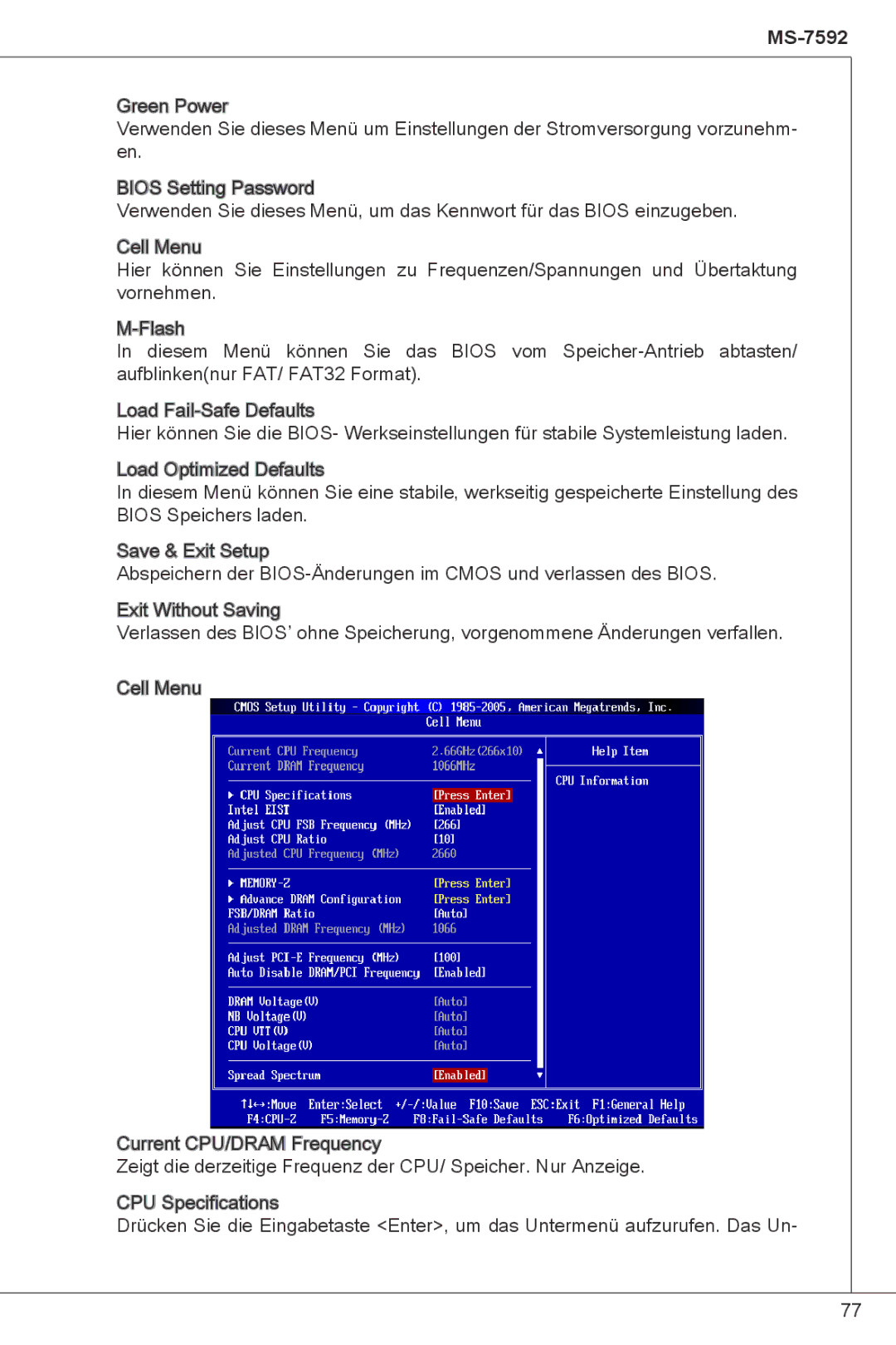 MSI G41M-P23 manual MS-7592 