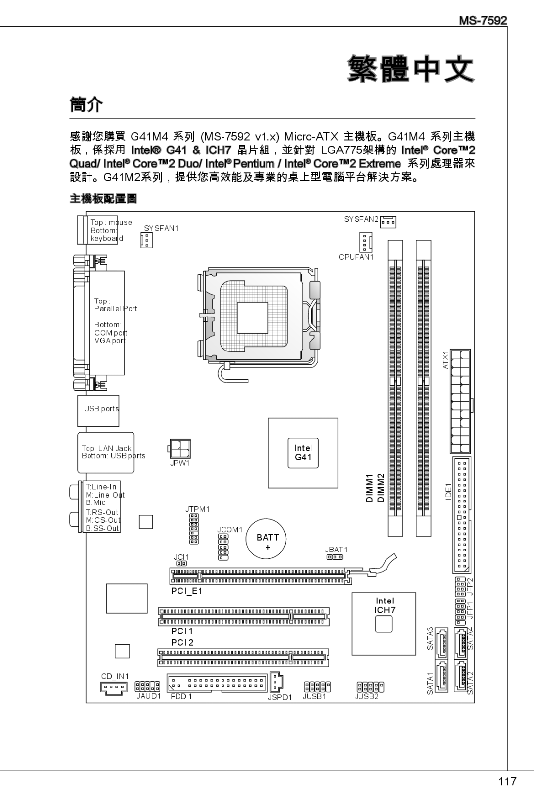 MSI G41M4-F manual 繁體中文 