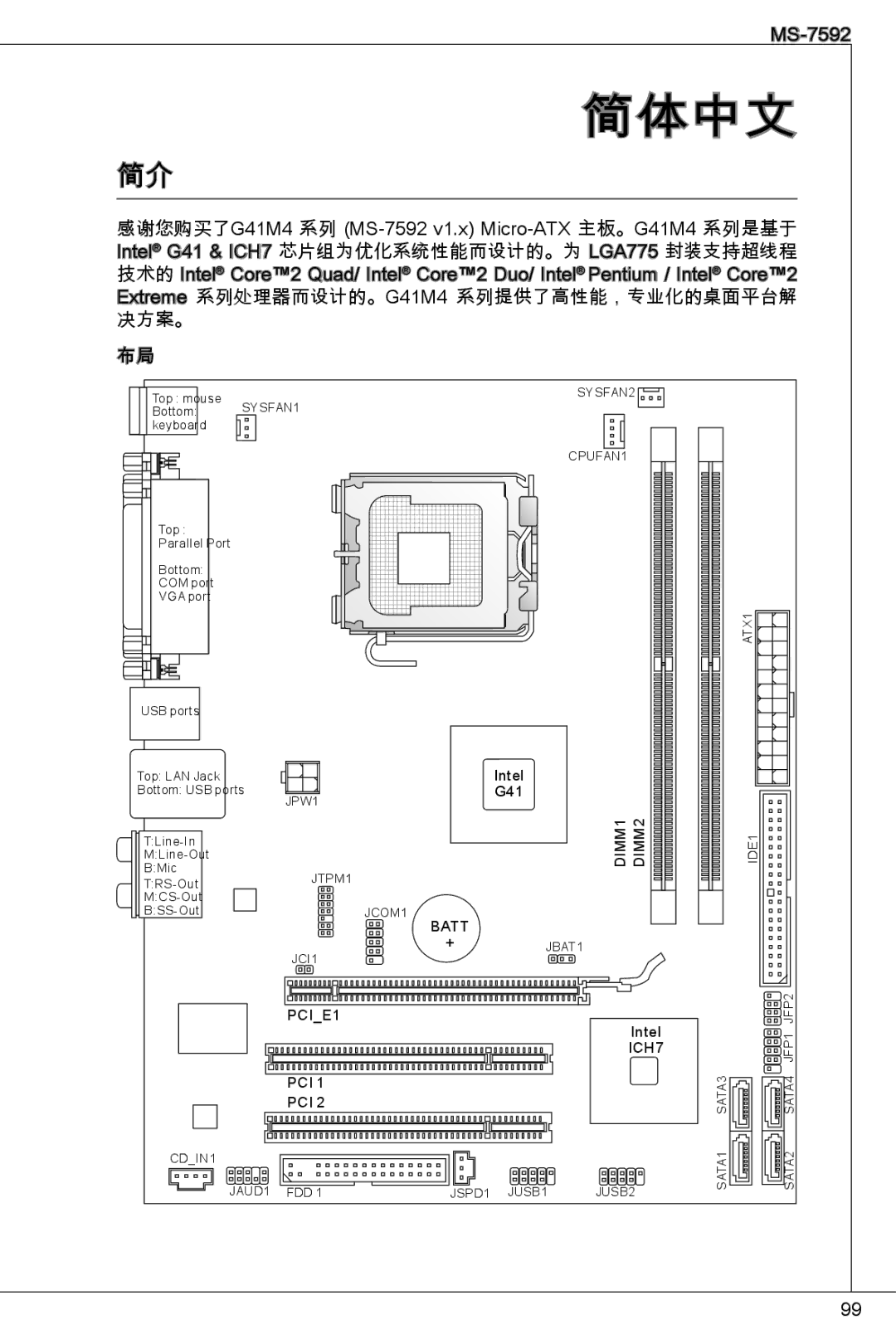 MSI G41M4-F manual 简体中文 